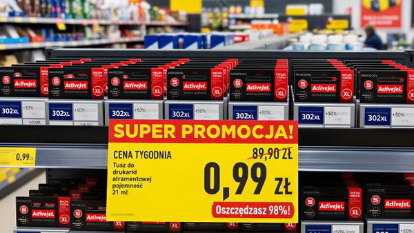 Cyrk, jakiego nie było nigdy. Biedronka przeceniła tusze do drukarek na 99 groszy zamiast 89,90 zł
